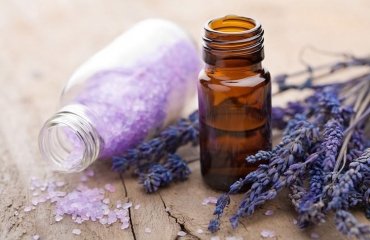 cleaning wooden floor with essential oils lavender