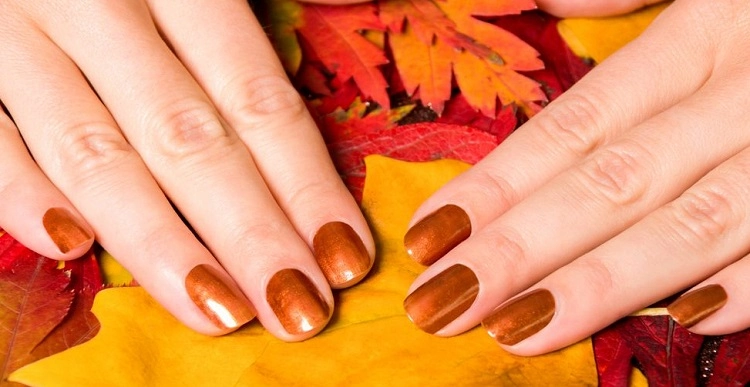 copper nails for women over 50 for fall