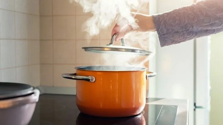 cover your pots when cooking to prevent the spread of water vapour