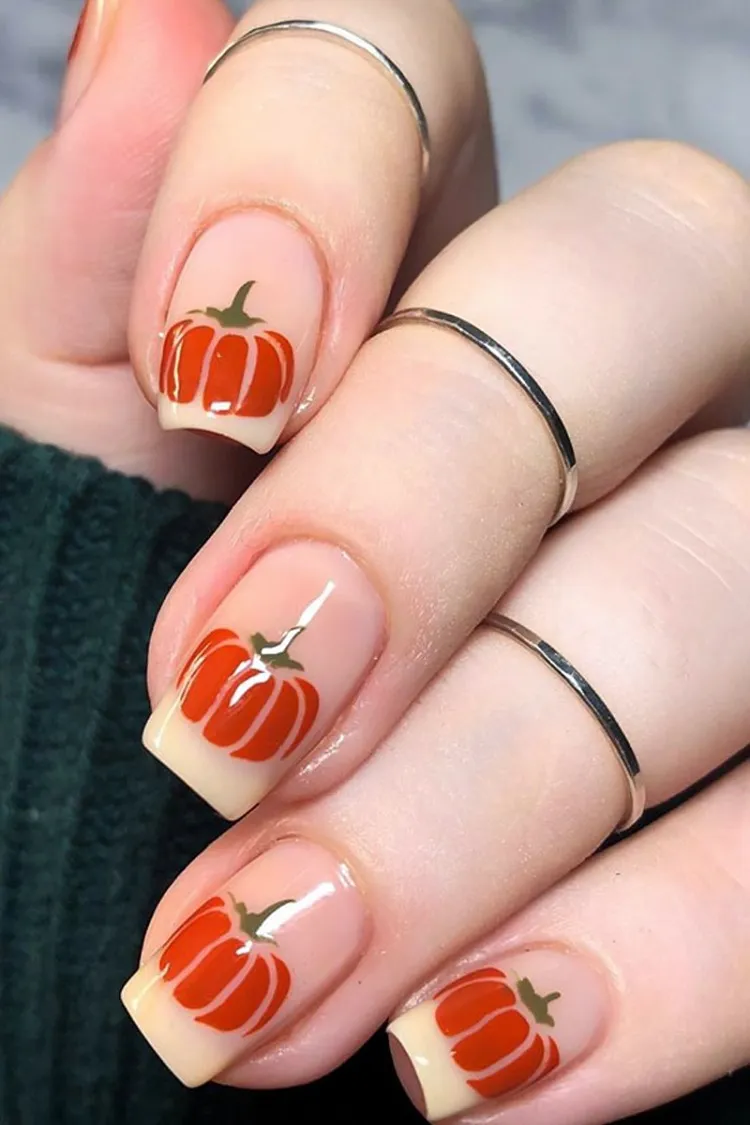 cute october halloween nail ideas