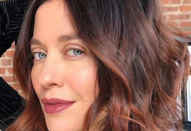 dark brown copper ombre highlights long bob best color thinning hair ideas brunettes