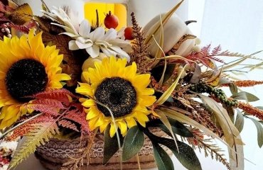 diy sunflower decoration home 2023 fall season