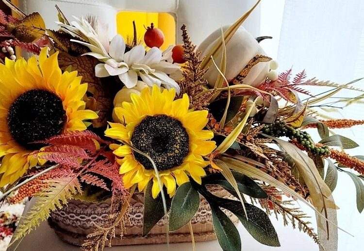 diy sunflower decoration home 2023 fall season