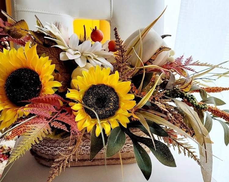 diy sunflower decoration home 2023 fall season