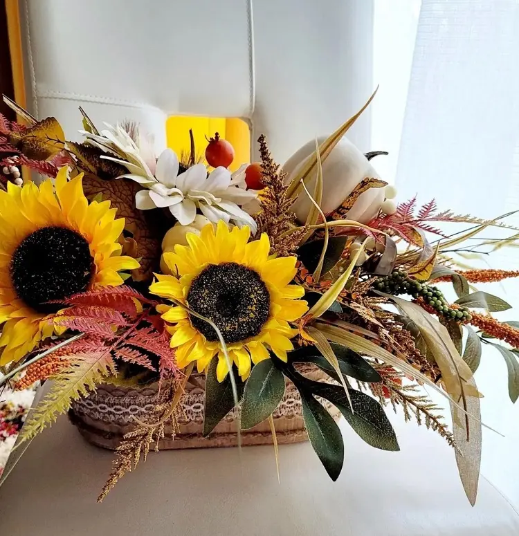 diy sunflower decoration home 2023 fall season