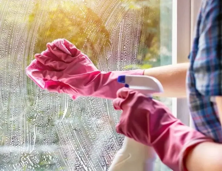 do not use aggresive cleaning agents for cleaning windows treat glass surfaces gently