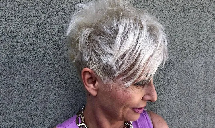 edgy short haircuts for older women