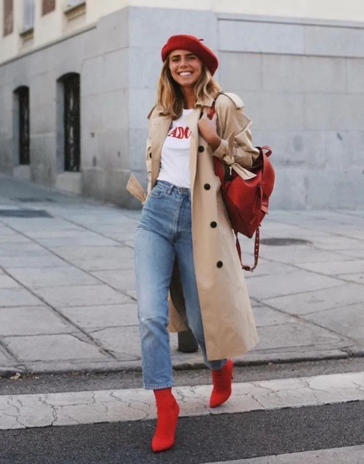 fall french fashion red color trends 2023