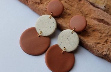 fall polymer clay earrings