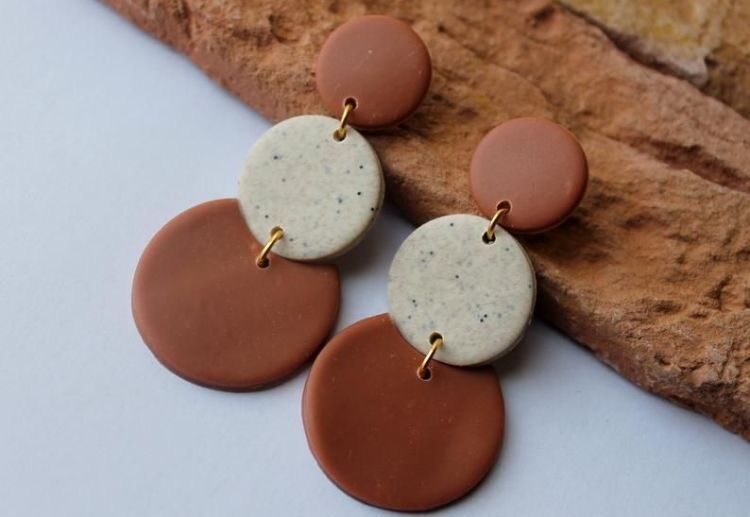 fall polymer clay earrings