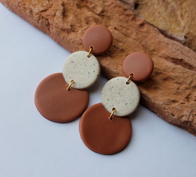 fall polymer clay earrings
