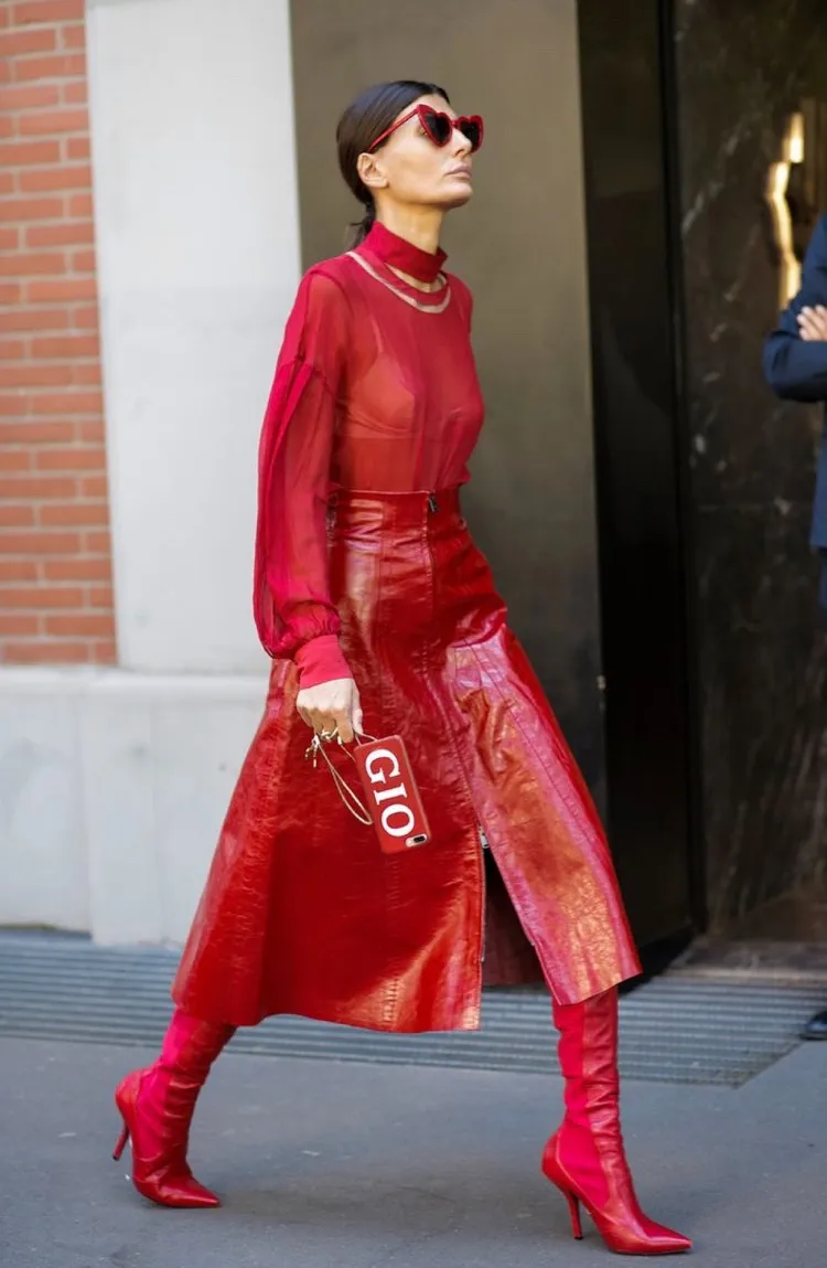 fashion red fall color trends ideas 2023