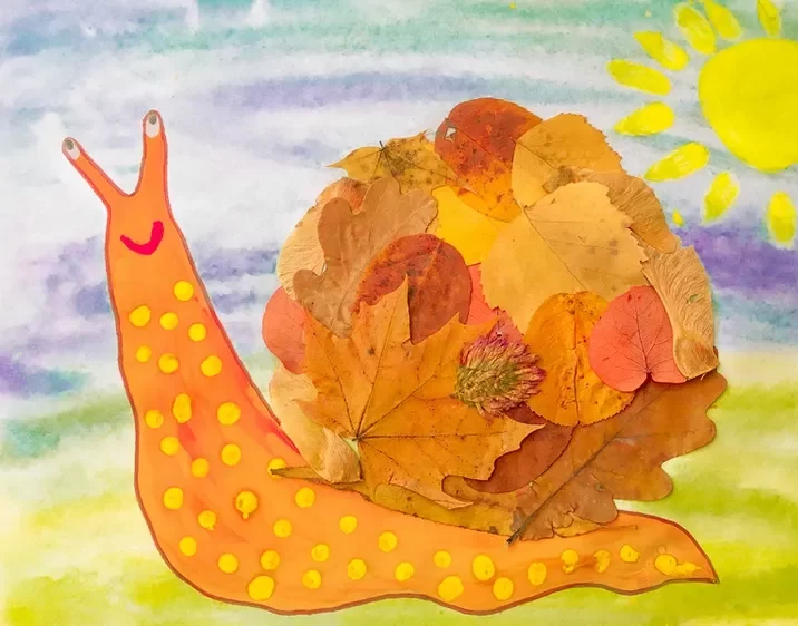 fun fall crafts for preschoolers with colored leaves