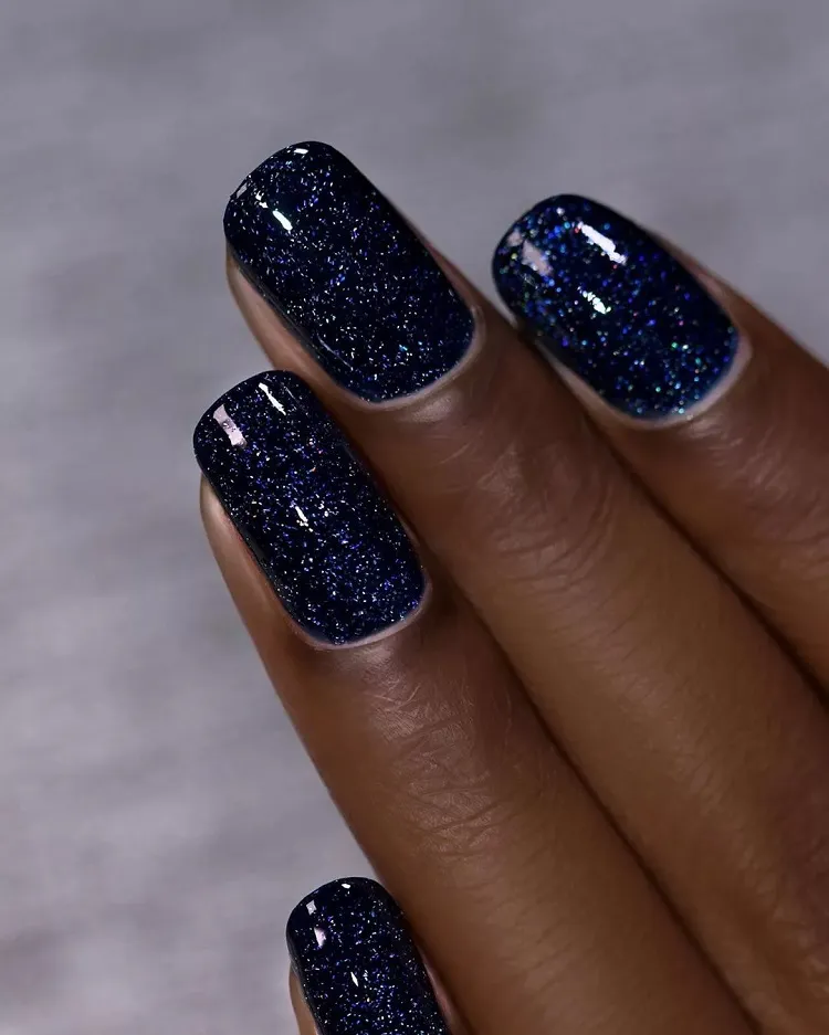 galaxy navy blue manicure september nail colors 2023