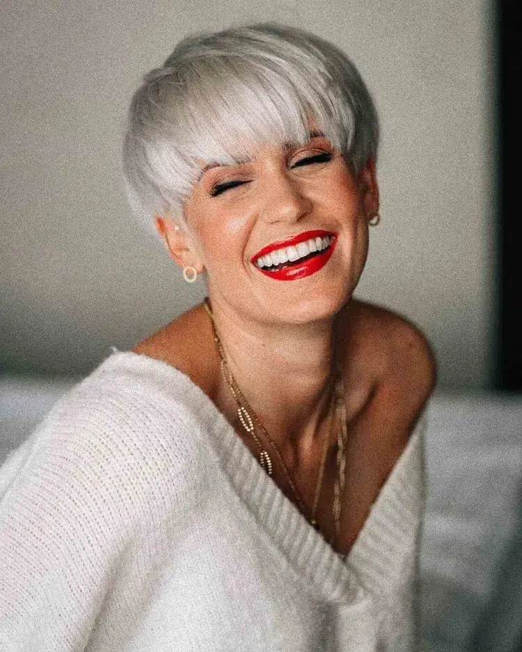 gray pixie bob for 40 year old women