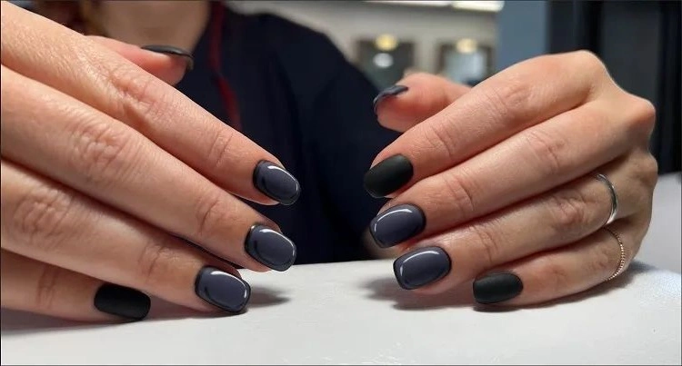 grey nails trend fall winter 2023 2024