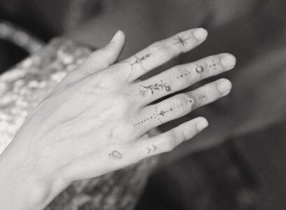 hailey bieber hand tattoo discreet ink
