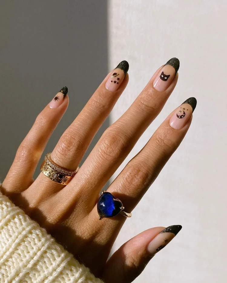 halloween french nail art ideas 2023