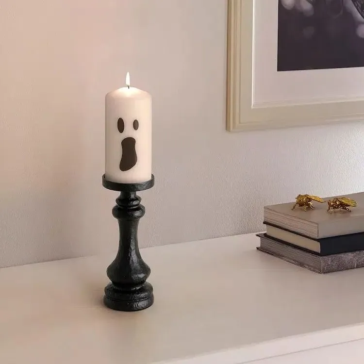 halloween ghost candle decoration