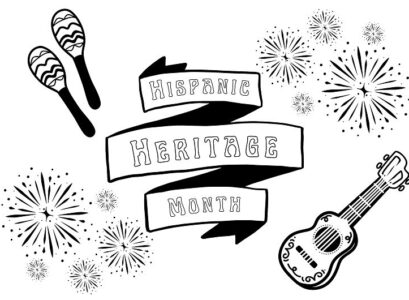 happy hispanic heritage month lettering free coloring pages kids preschool