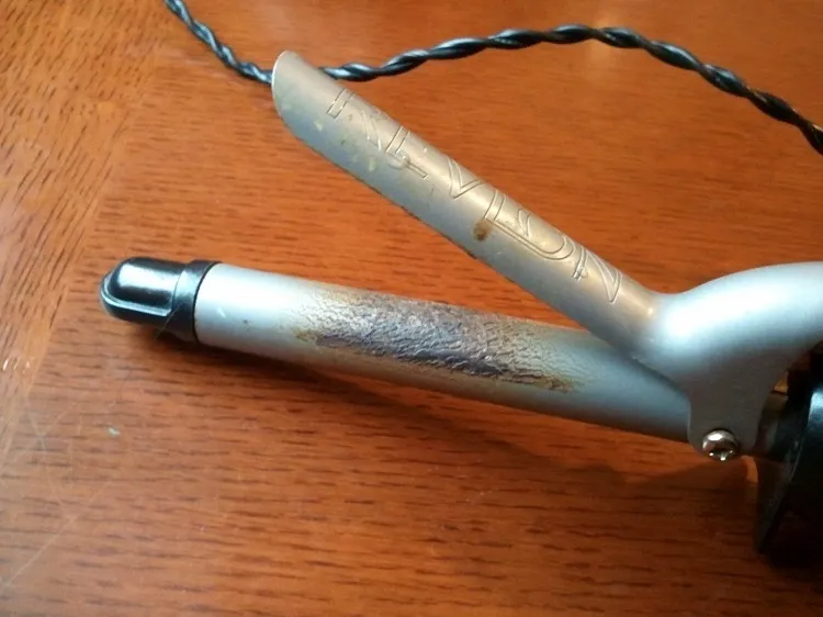 how to clean a curling iron with rubbing alcohol