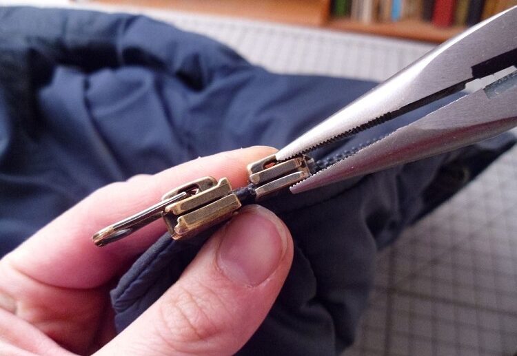 how to fix a broken zipper at home remove the broken hook and replace with a new one