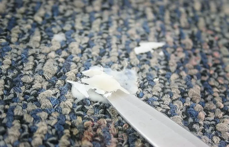 how to get dried candle wax out of carpet