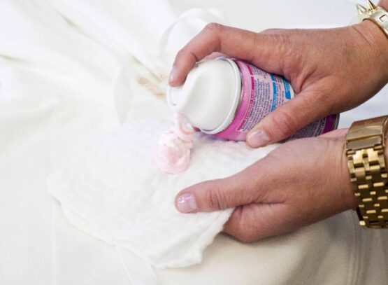 how to get foundation out of white clothes