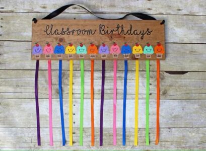 how to make a birthday calender for the classroom or daycare with free templates