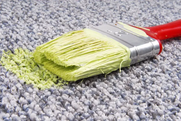 how to remove acrylic paint out of carpet