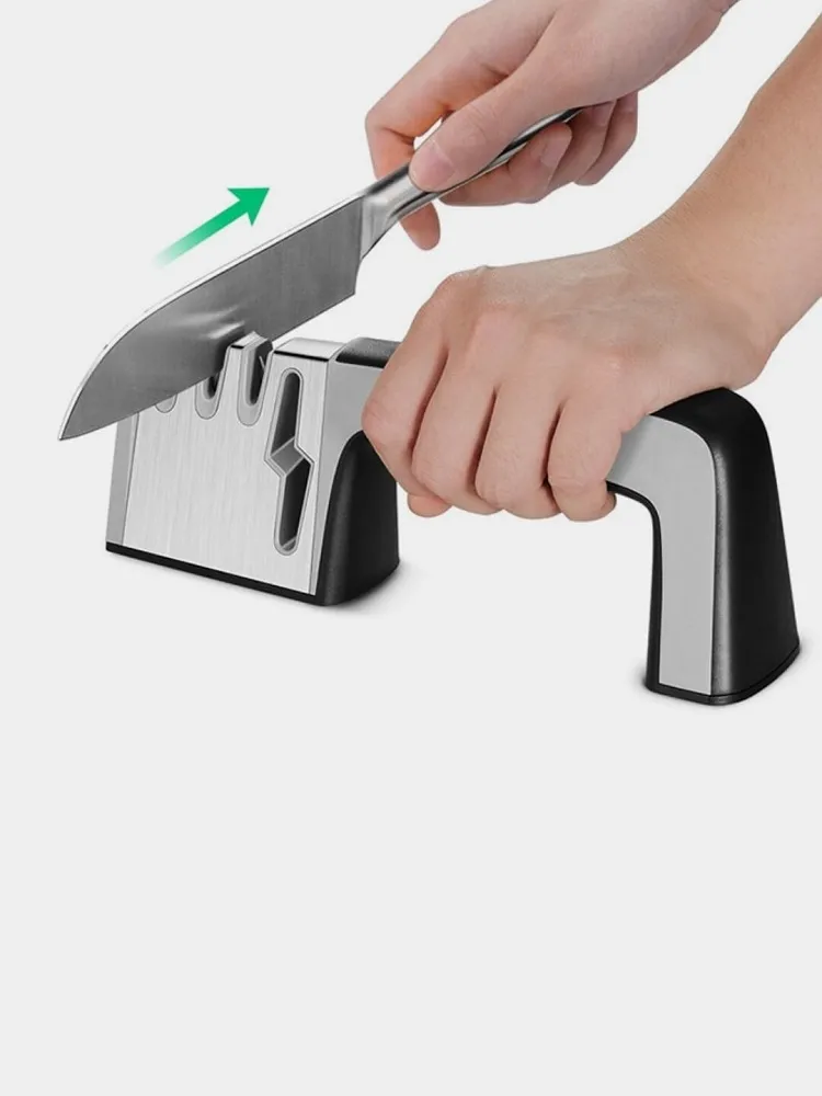 how to sharpen scissors with v sharpener