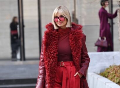 how to wear red in fall 2023