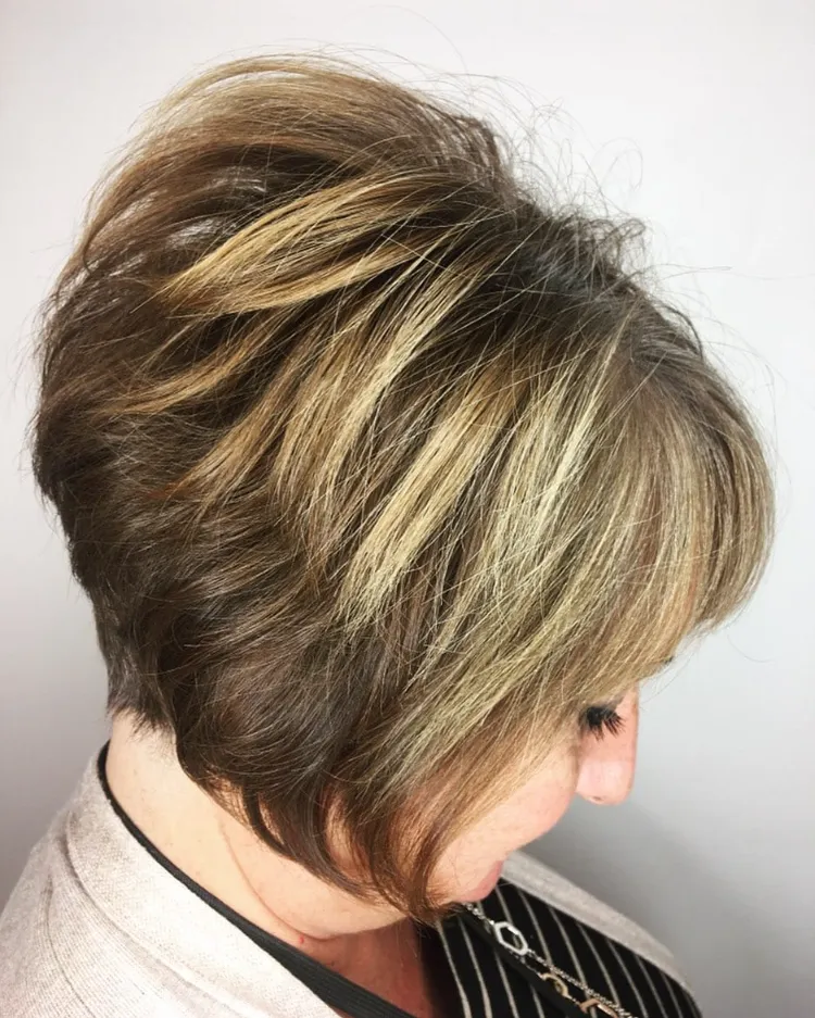 layered bob hairstyles for older women asymmetrical bob for thin hair