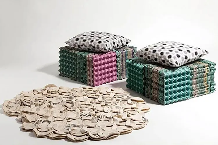make your own furniture from egg cartons