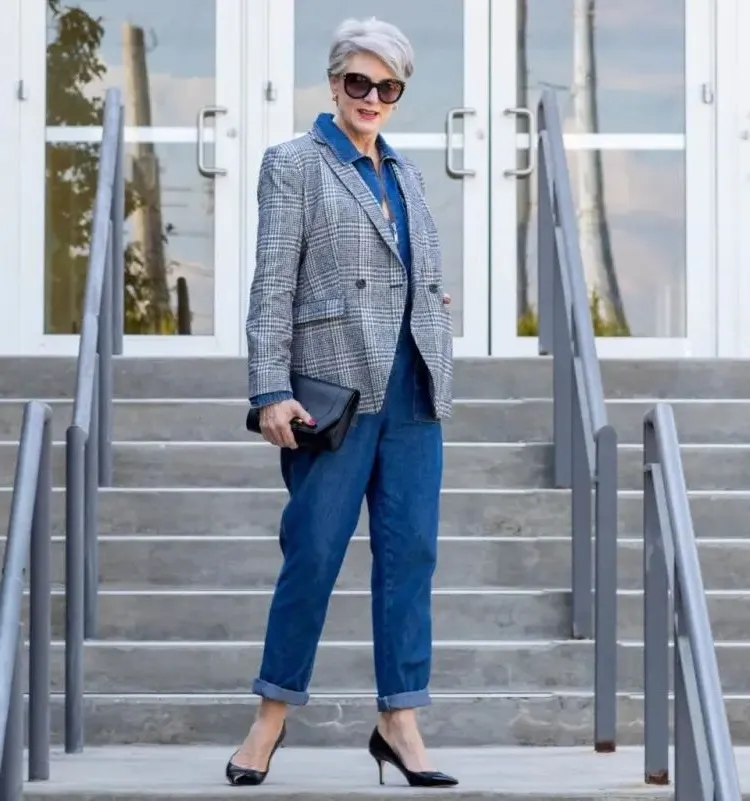 modern outfit ideal wardrobe woman 60 year olds fall 2023