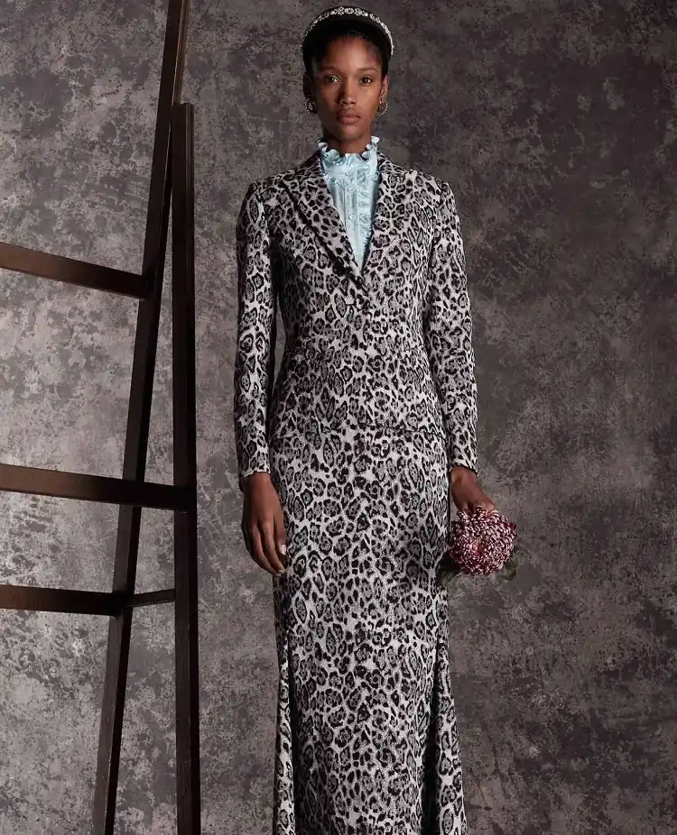 monochrome leopard print outfit for women 2032 fall winter season fashion trends