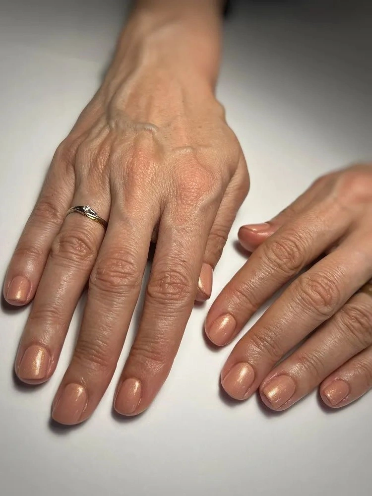 nude manicure for 50 year old women and over