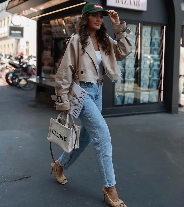 old money zara outfits 2023 jeans trench coat