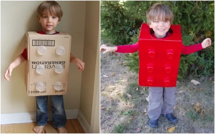 original diy halloween costumes for boys lego block