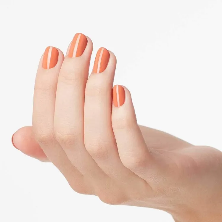 peach nail polish for women over 50 with pale skin