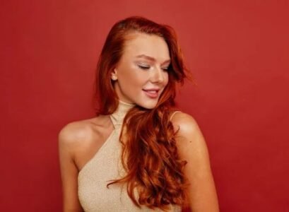 red balayage 2023 hair colour trend
