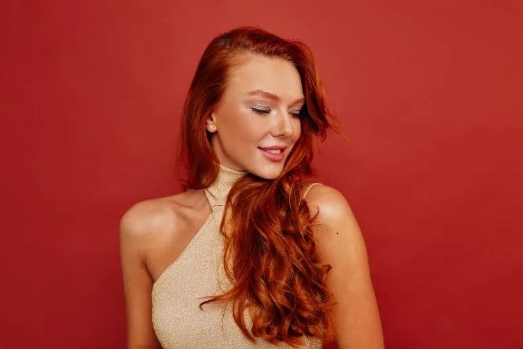 red balayage 2023 hair colour trend