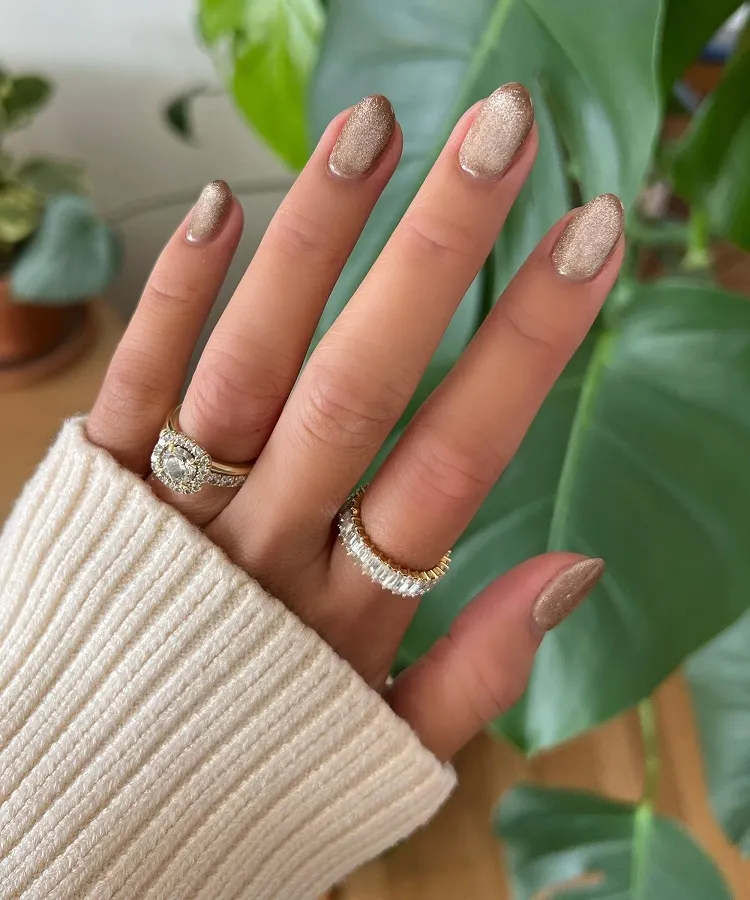 september nails with glitter ideas