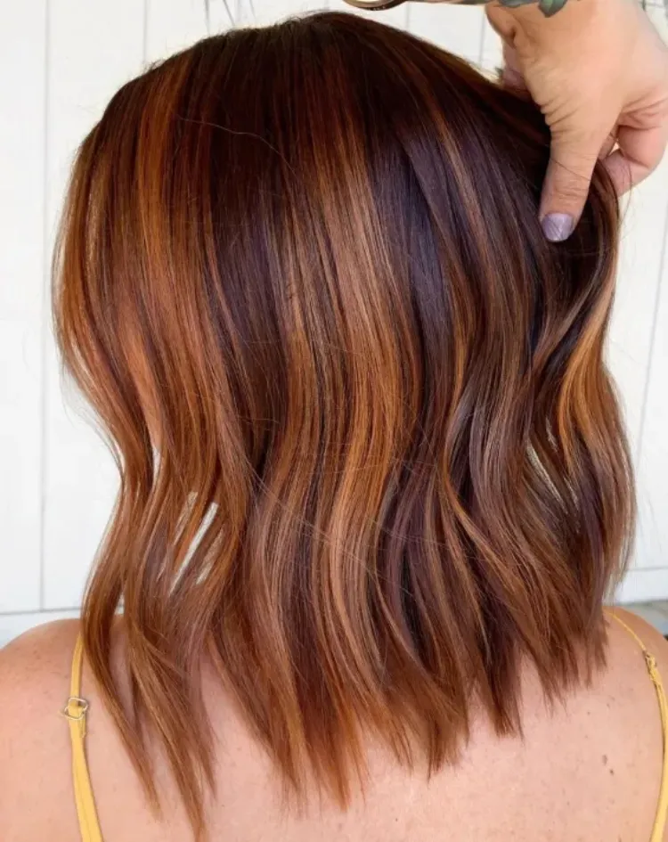shadow roots brunette to caramel best thinning hair color