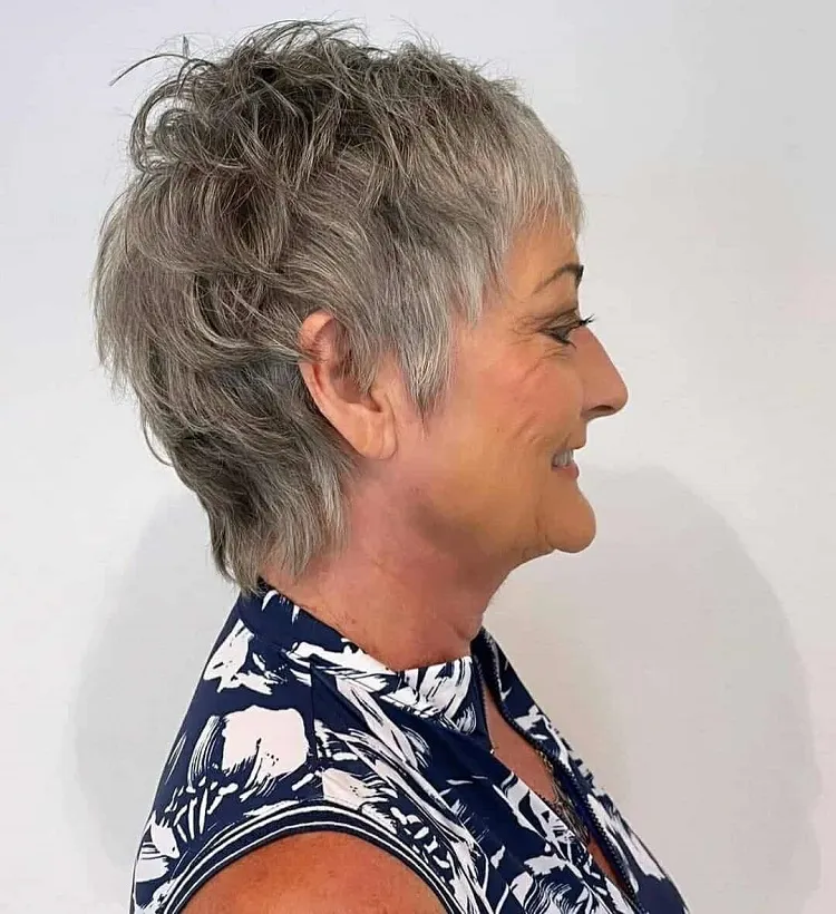short hairstyles for very thin hair over 60