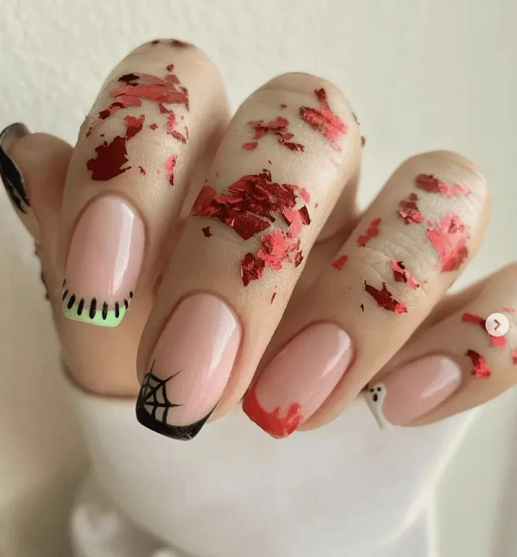 simple halloween nail designs