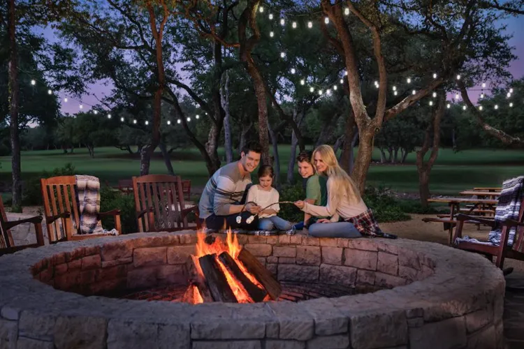 spend time around fire pit