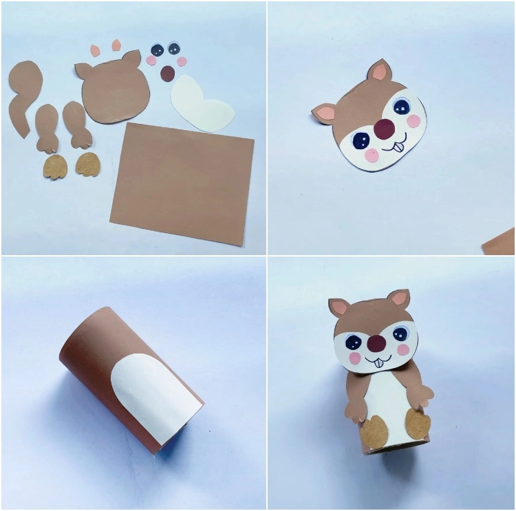 squirrel craft ideas squirrels out of toilet paper rolls
