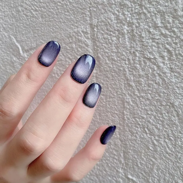 stardust navy blue gray galaxy nails october trends 2023