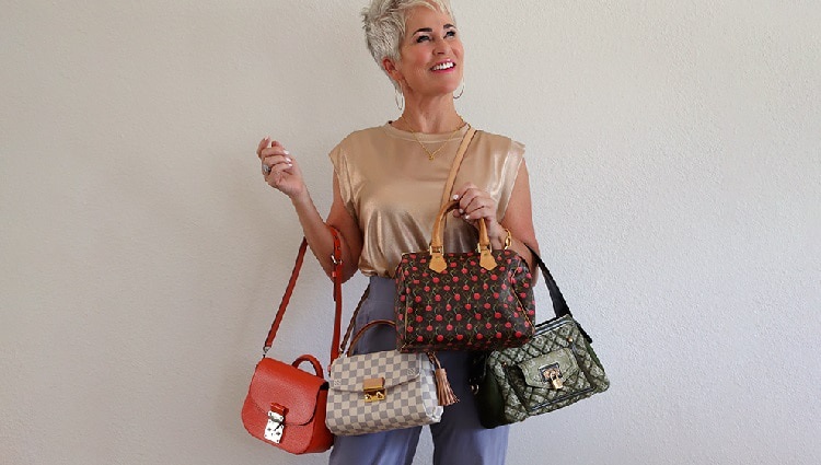 what colour handbag for a 60 year old woman to choose wear 2023 trends